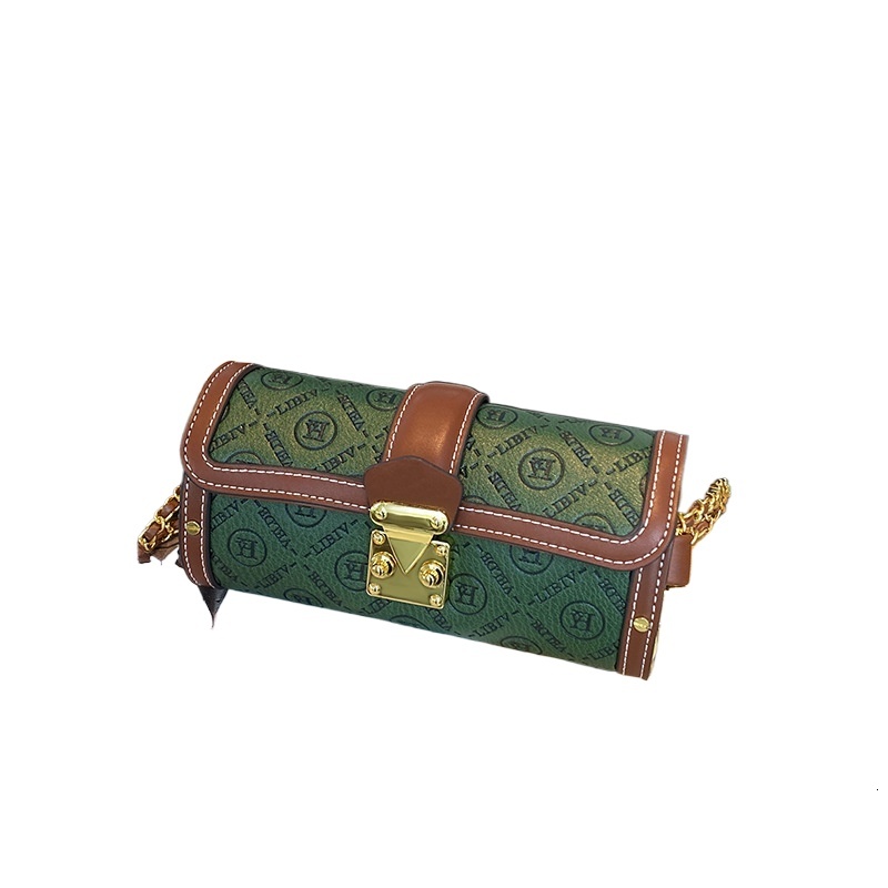 designer Custom Cross-Border Foreign Trade Women's Bag Luxury Fashion Babylon Chain Bag Cover Style Single Shoulder Crossbody Handbag Small Squar