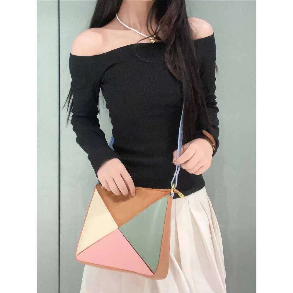 Crossbody Bag Women New Pleated Fashion Shoulder messenger PU leather Fold Triangle ladies Handbag Small Wrist bag bols
