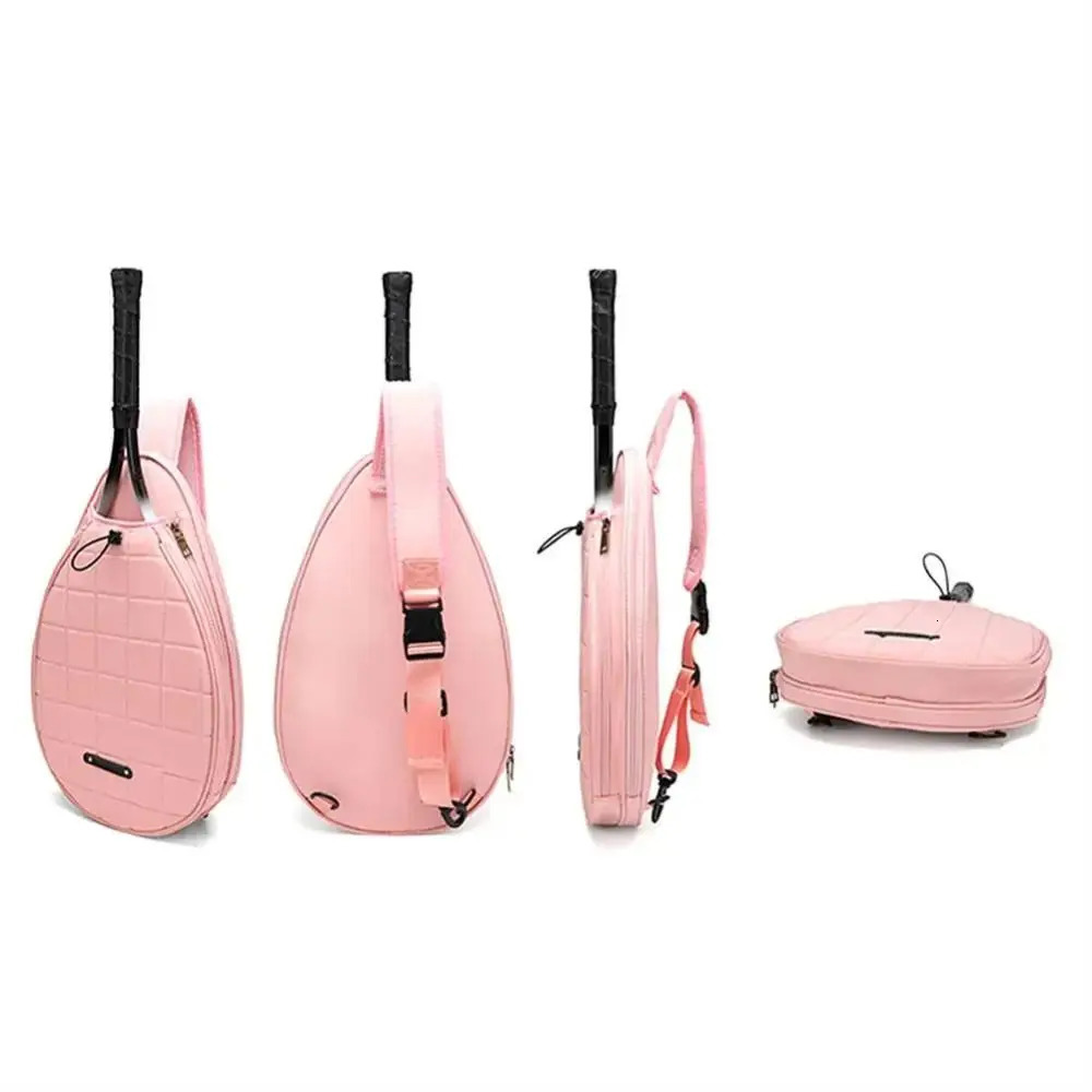 Handheld Sports One Shoulder Tennis Bag Crossbody Pure Color Badminton Bag Korean Style Beauty Tennis Crossbody Bag Travel 250530