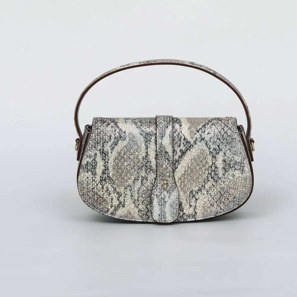 2024 New Snake Women's Handbag Fashion Genuine Leather Lady Shoulder Leisure Crossbody Bag 45