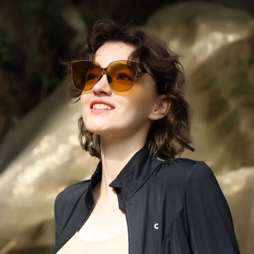 OhSunny Classic Folding Metal Sunglasses 2024 New Fashion Stainless Steel Frame Nylon Lenses Outdoor UV400 Beach Eyewear Unisex designer bag