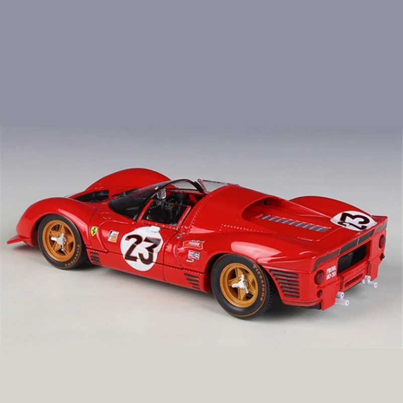 1 24 330 P4 Daytona 1967 Alloy Track Racing Diecasts Metal Sports Car Vehicles Model Silation Kids Toys Gift Free shipping