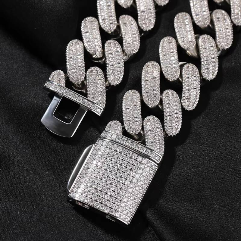 26mm Heavy Industry Zircon Cuban Fashion Brand Hip Hop Handsome Sweater Chain Jewelry Men's Necklace
