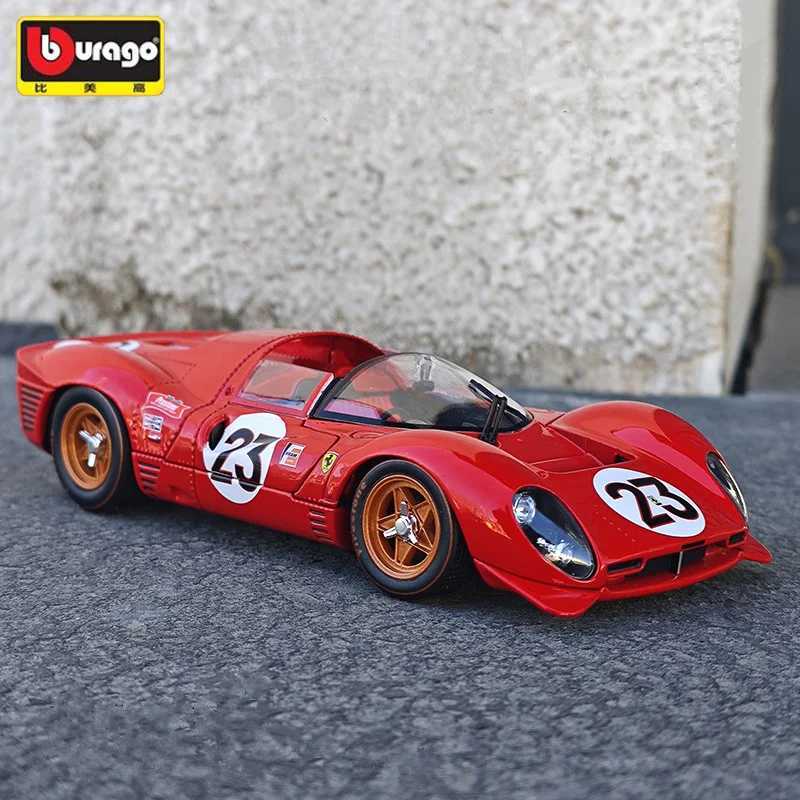 1 24 330 P4 Daytona 1967 Alloy Track Racing Diecasts Metal Sports Car Vehicles Model Silation Kids Toys Gift Free shipping