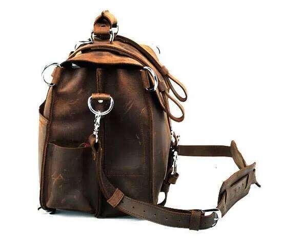Vintage Crazy Horse Genuine Bags Lage Travel Leather Duffle Large Men Weekend Bag Overnight