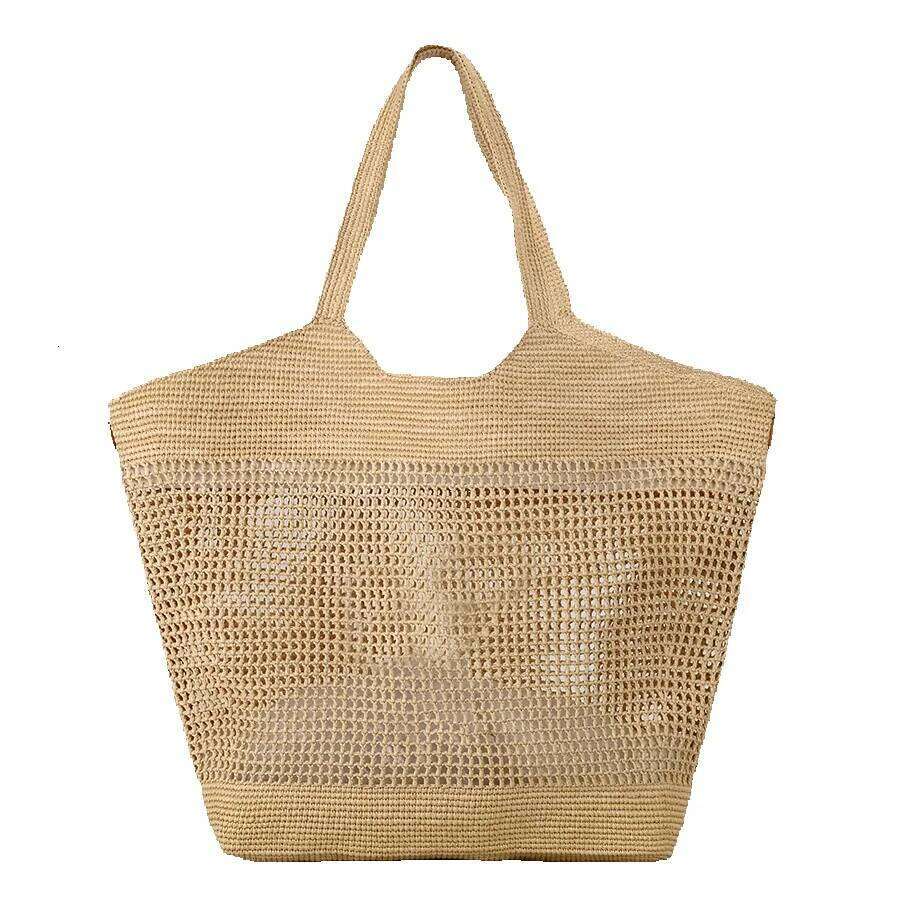 Straw Beach Tote Raffia Handwoven Straw Summer Beach Travel Hollow Large Capacity Tote Bag For Women Crossbody Bag