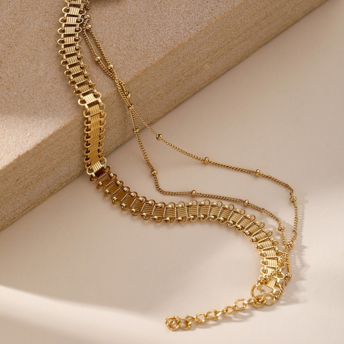 Gold Plated Women's Flower Pattern Thick Cuban Chain Bracelet Gift Jewelry Accessories