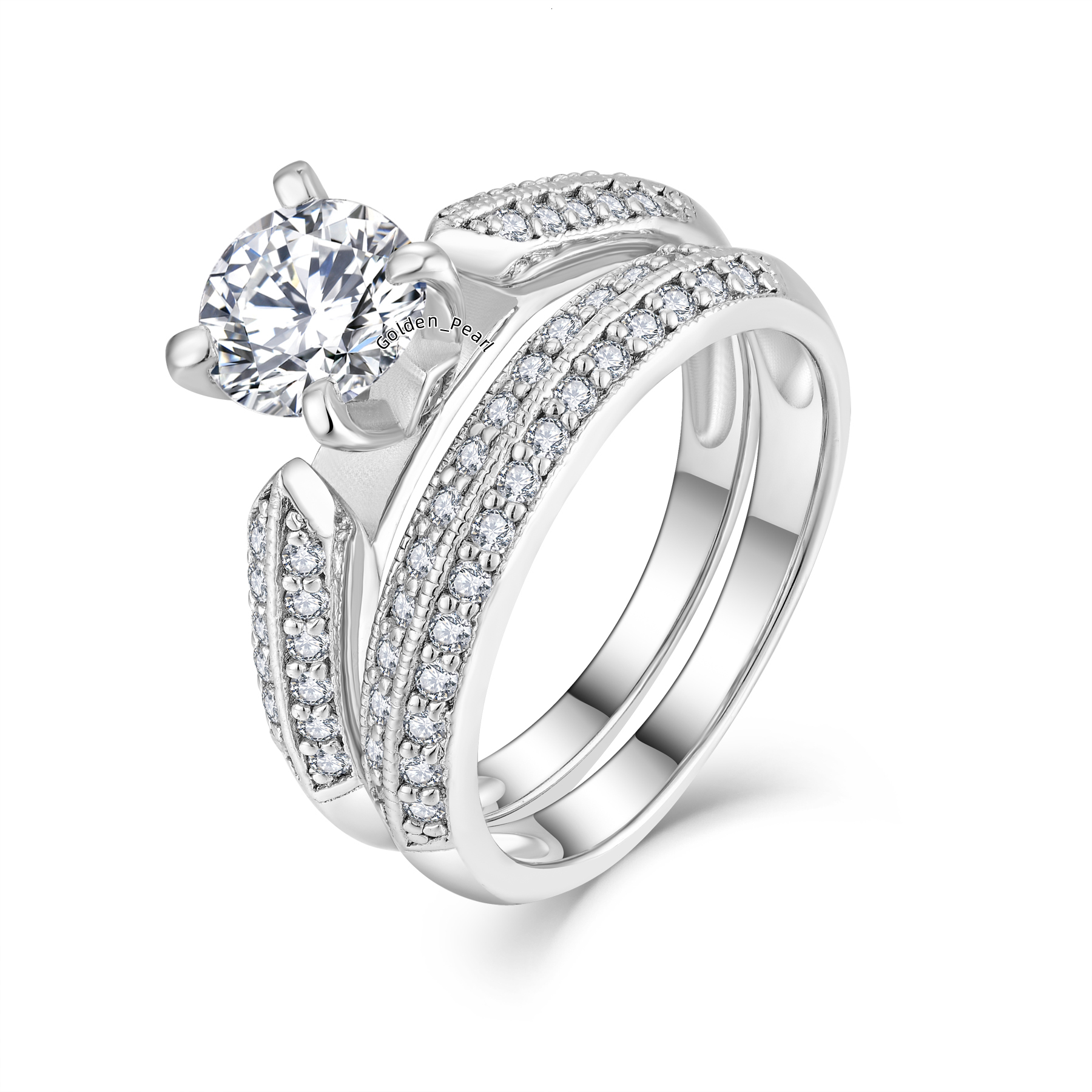 2023 Fine Custom Sterling Silver Gemstones Rings Diamond Wedding Jewelry 925 Sterling Silver Ring for Women Wedding