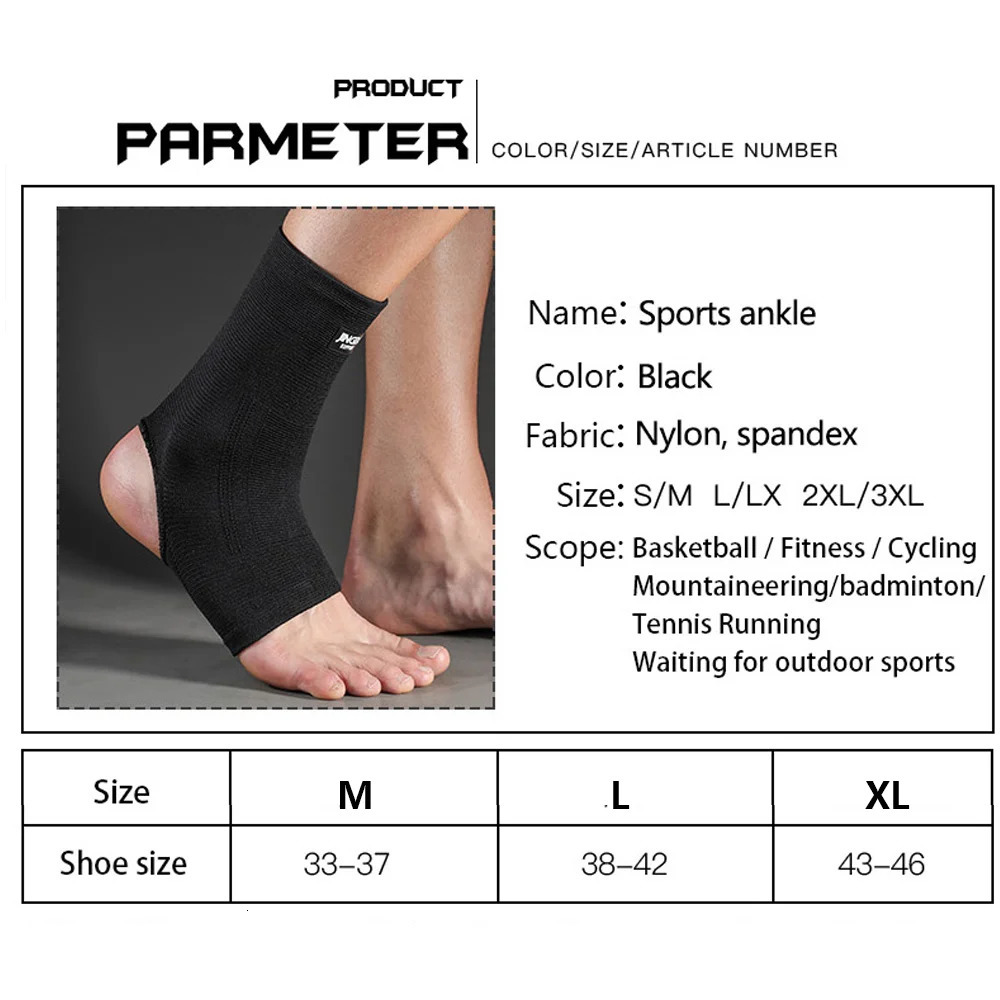 1Pcs Ankle Brace Compression SleeveAnkle Wrap Support for Women MenAnkle Sock SprainSwelling 250530