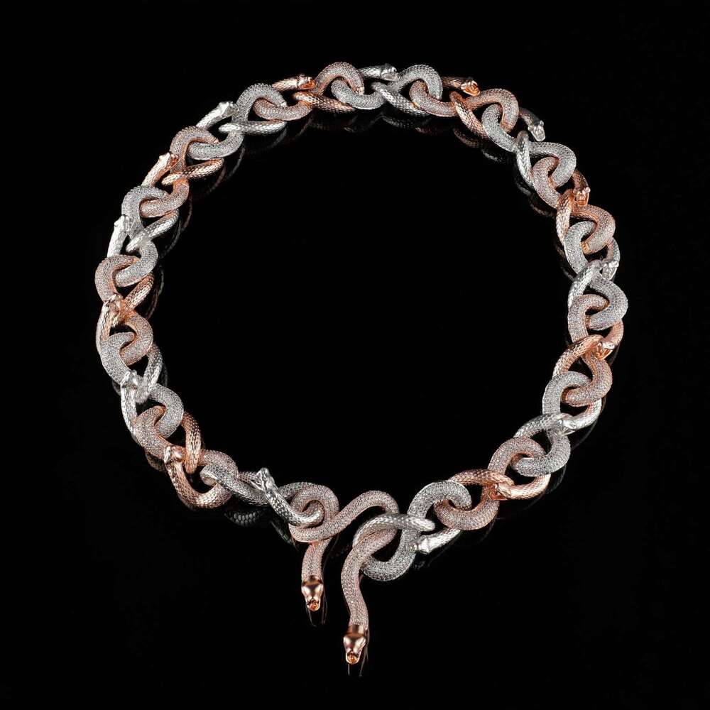 Luxurious Moissanite necklace VVS Moissanite ice diamond gold chain necklace 925 sterling silver men's necklace Miami Cuban chain necklace