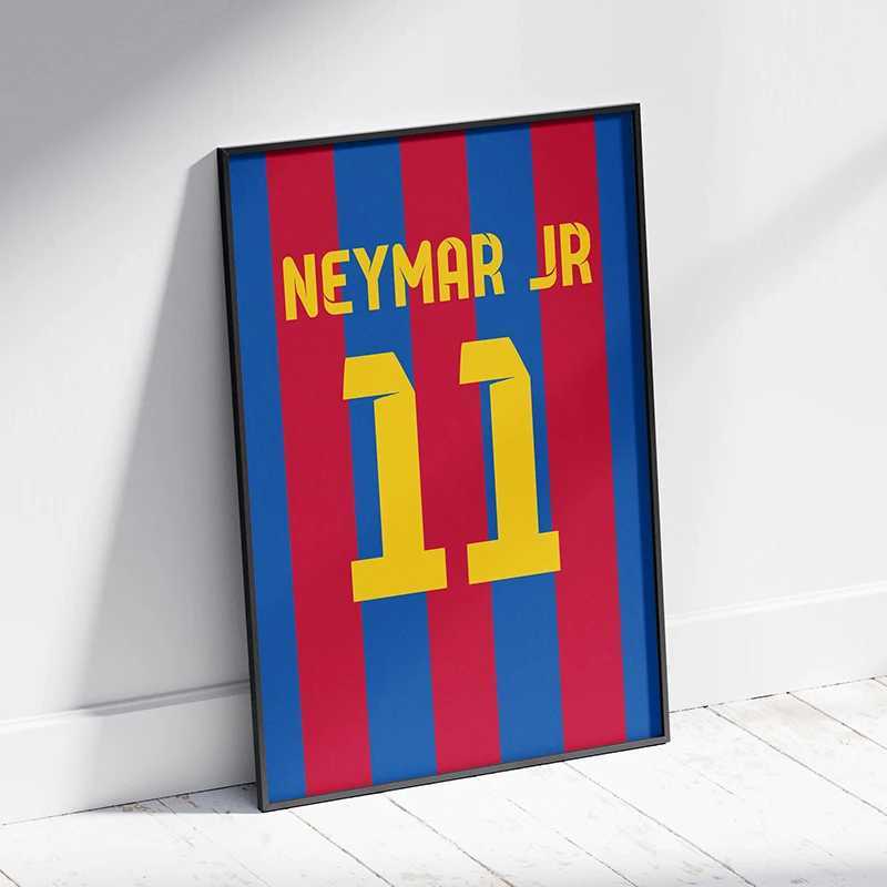 Famous Football Legend Jersey Canvas Posters Football Athletic Player Sports Star Wall Art Pictures Home Bar Room Decoration Y250602