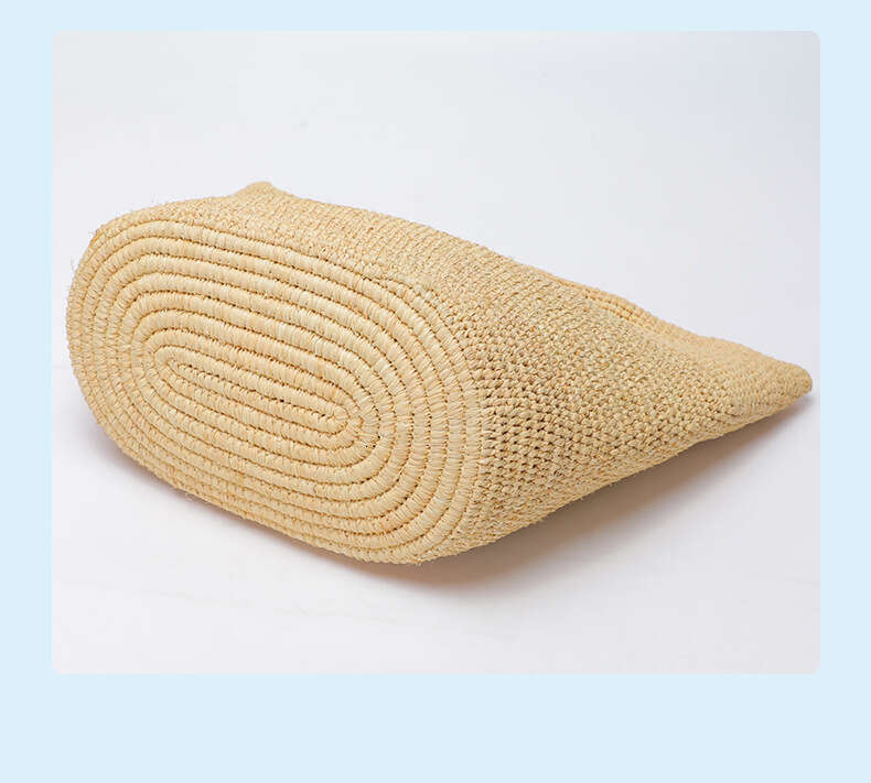 Straw Beach Tote Korean Style Raffia Handwoven Large Capacity Straw Trendy New Beach Tote Bag Crossbody Bag