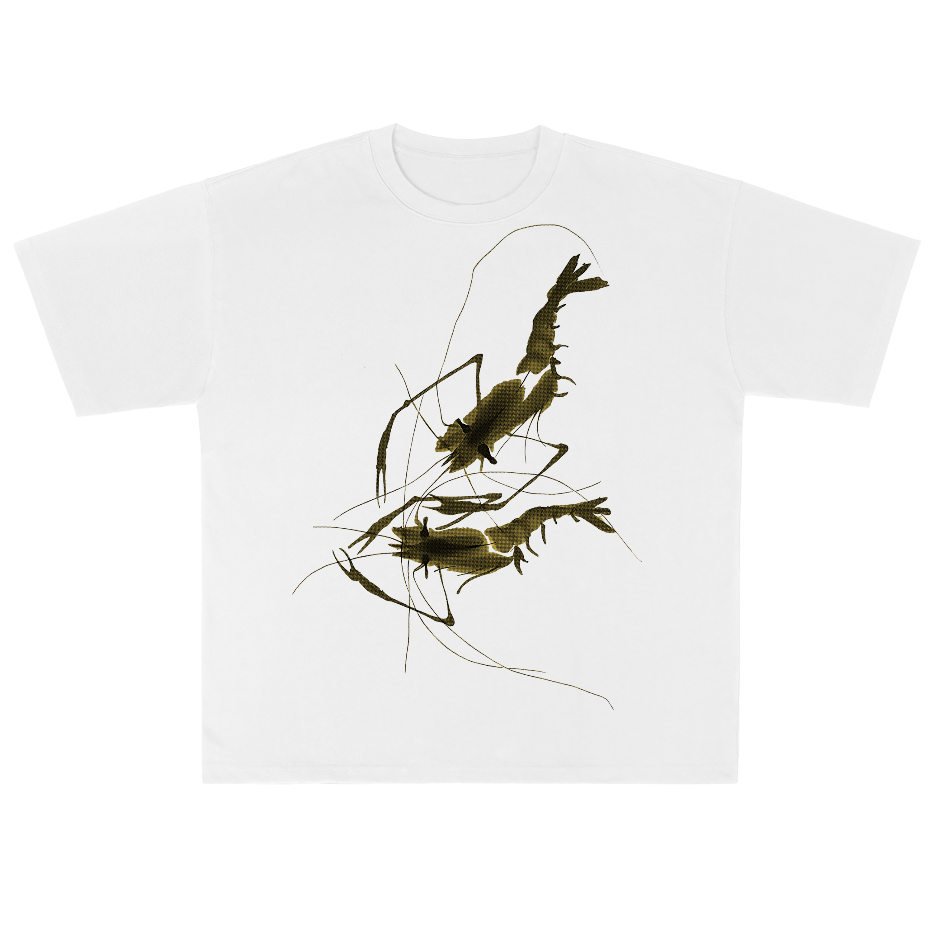 T-shirt men's top designer cotton T-shirt golden shrimp short sleeved clothing high-quality fashionable T-shirt