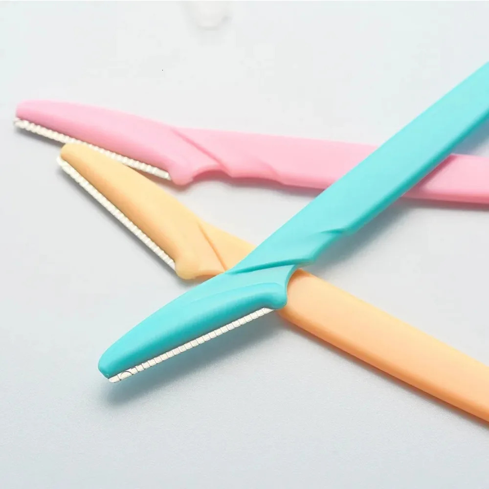 10 Pcs Eyebrow Trimmer Blade Shaver Portable Face Razor Eye Brow Epilation Hair Removal Cutters Safety Woman Makeup 250516