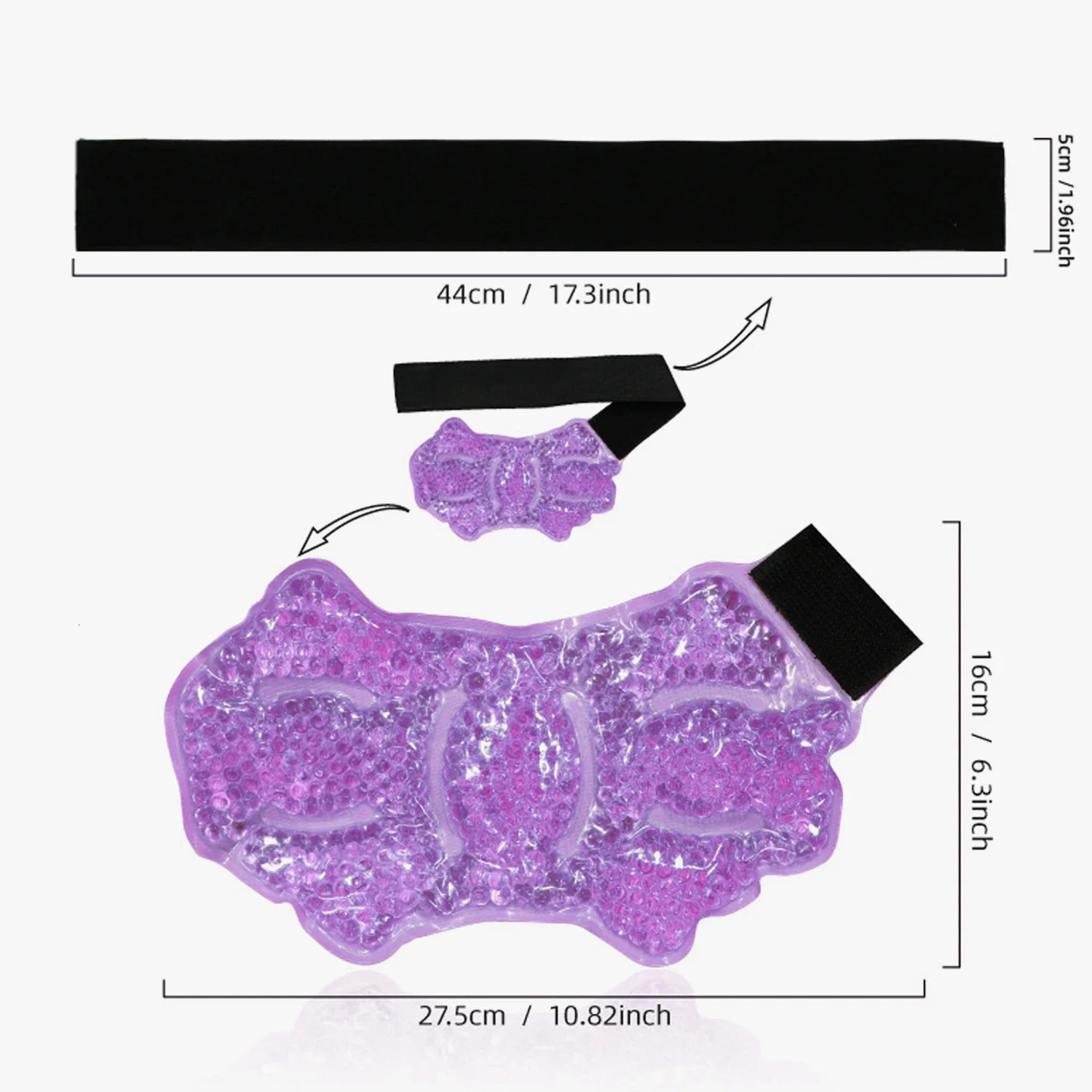 Ankle Foot Ice Pack Wrap for Injuries Reusable Gel Bead Personal Care Products Support Pad 250530