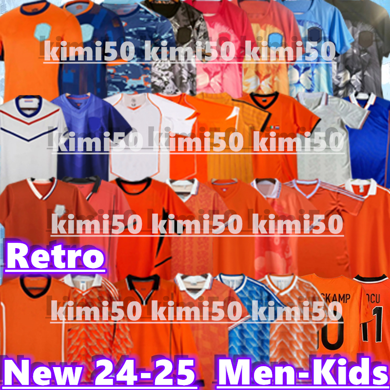 1988 Netherlands Retro Soccer Jerseys Van Basten SNEIJDER 1974 1984 1997 1998 1994 2002 BERGKAMP 96 97 98 02 Gullit Rijkaard DAVIDS 24 25 26 football shirt kids Seedorf