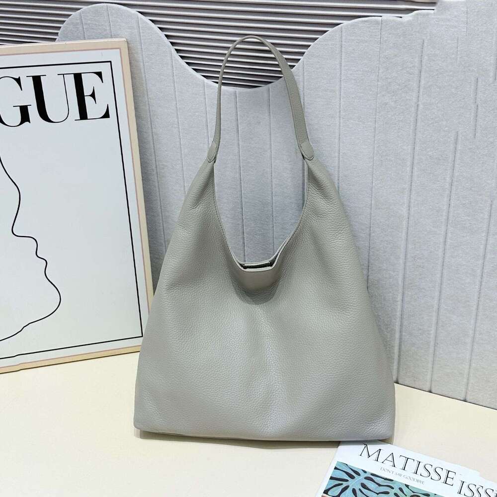 Genuine Leather Women s High End Luxury Commuter Versatile Large Capacity Underarm Shoulder Crossbody Tote Bag