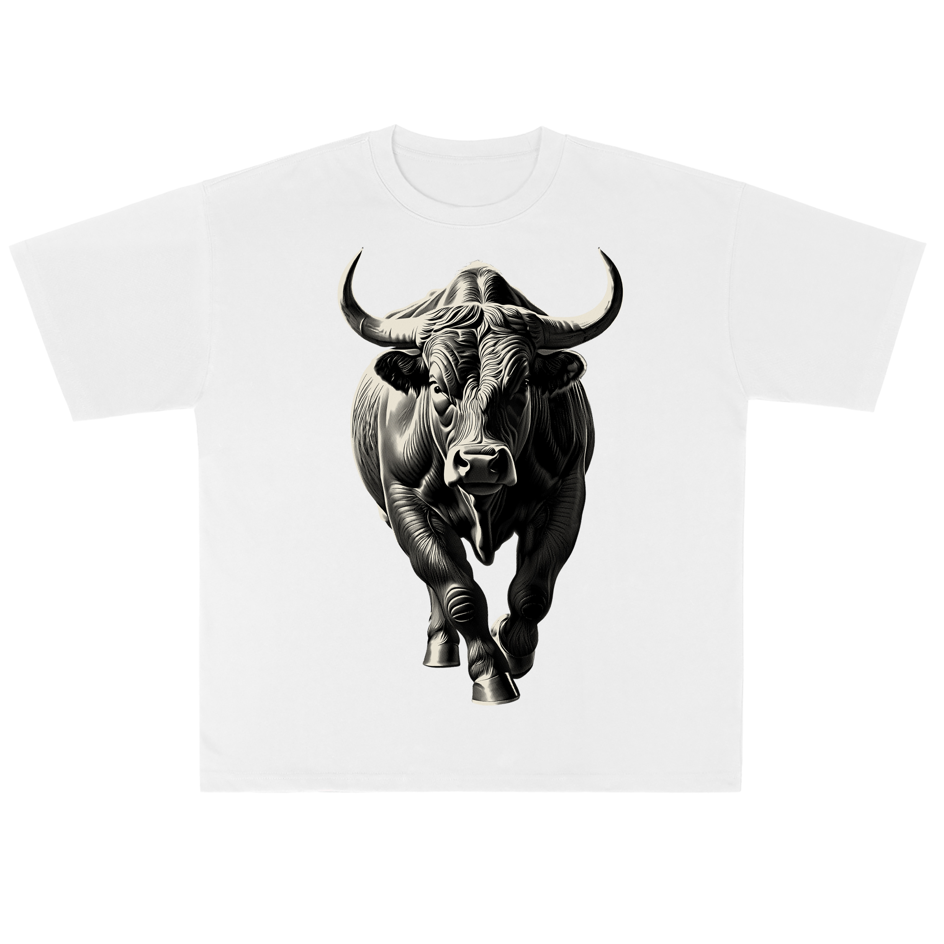 T-shirt men's top designer cotton T-shirt silvery cattle short sleeved clothing high-quality fashionable T-shirt