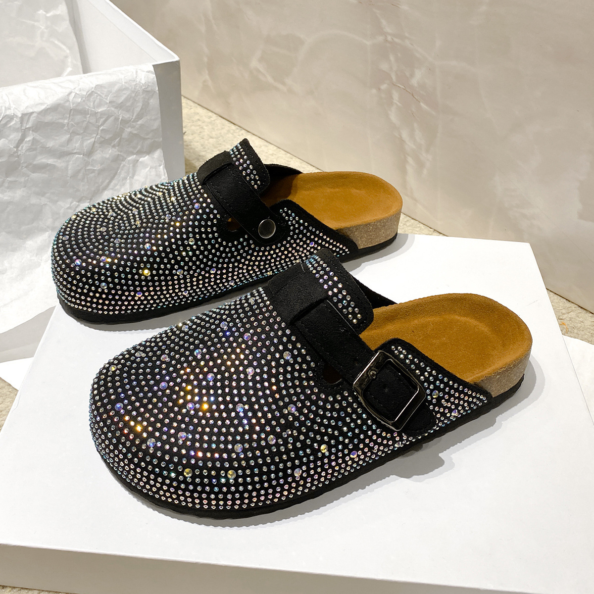 designer sandals clogs slides womens slippers rhinestone sliders summer one-piece sandles platform outdoor casual slip-on slipper fashion beach mules 