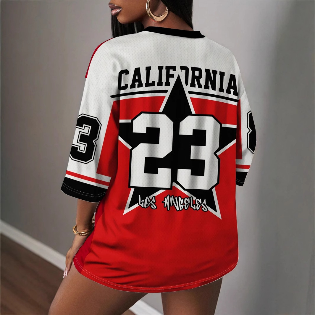 Designer T Shirt New European And American Fashion Sexy Hot Girl Personality Digital Print Loose Top Short Sleeve T Shirt Women S Clothing Essentials 