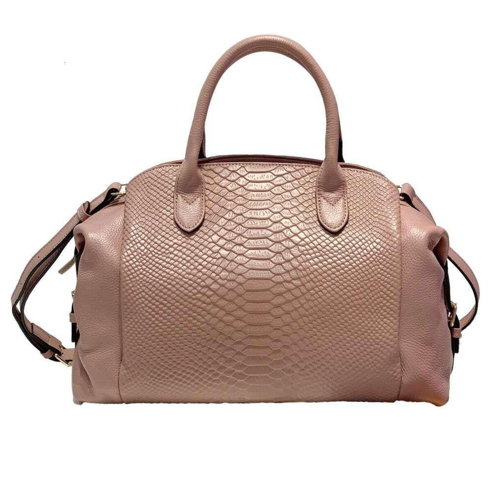 Genuine Leather Women s High End Luxury Crocodile Pattern Large Capacity Crossbody Tote Boston Bag Handbag