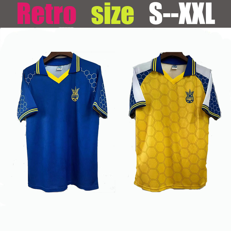98 The retro jersey of SHEVCHENKO Serhiy Rebrov of Ukraine in 1998