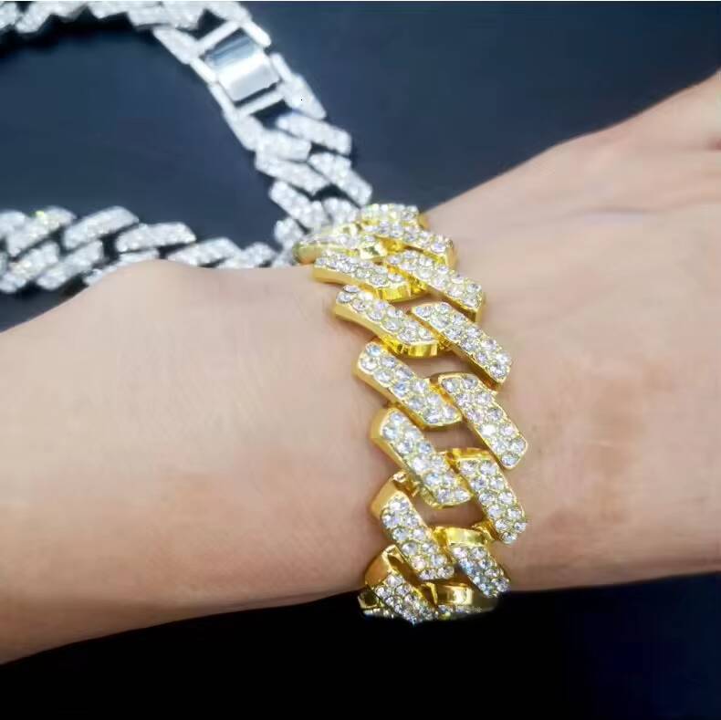 Men's Heavy duty Miami Cuban Bracelet 20mm Gold Plated Hip Hop Jewelry Chain