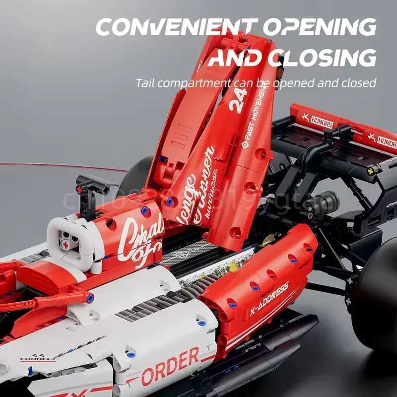 1 8 F1 Race 1768PCS Building Sets MOC Building Blocks Car Cool Collectible Model Car Kits Toy Birthday Festive Gift Giving Z250602