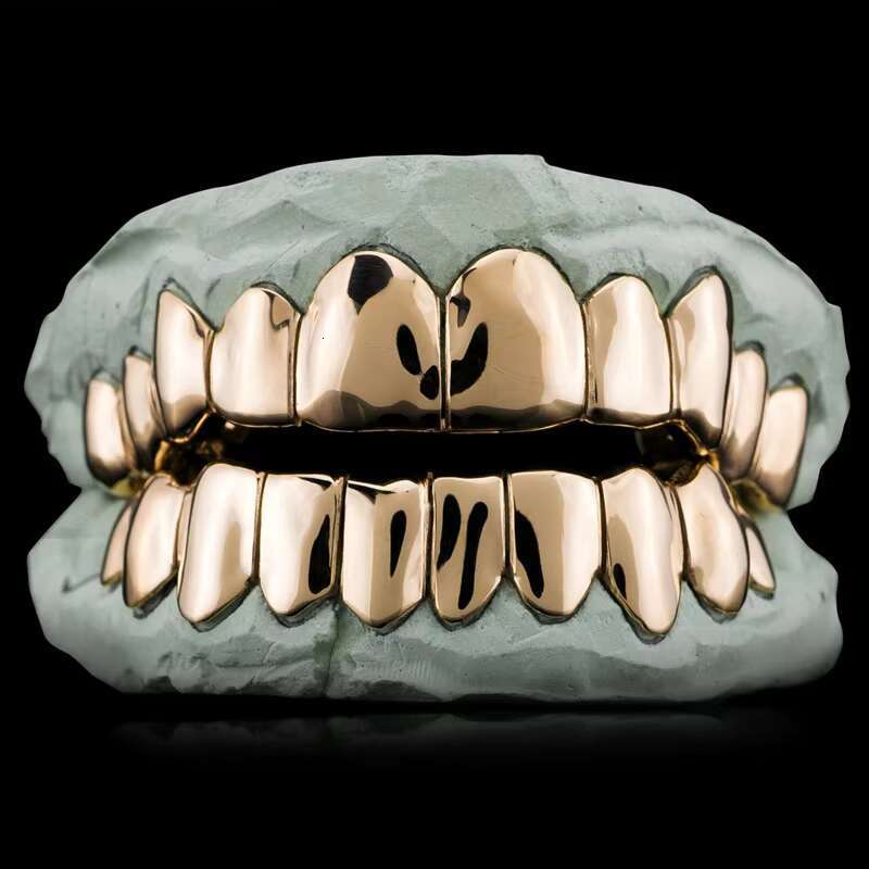 Blues RTS Bling Luxury Sterling Silver S925 Micro Paved Iced Out Cubic Custom Teeth Grillz for Body Jewelry