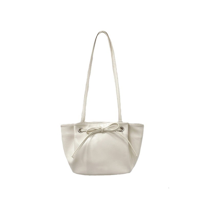 designer Underarm Bag for Women 2025 New Niche Design High-end Bowknot Fashion Commuter Shoulder Handbag Bucket Bag
