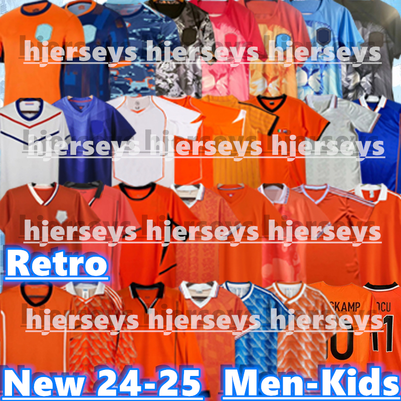 1988 Retro Soccer Jerseys Van Basten 1997 98 94 BERGKAMP 96 97 98 24 25 26 Gullit Rijkaard DAVIDS football shirt kids kits Seedorf Kluivert CRUYFF Sneijder Netherlands