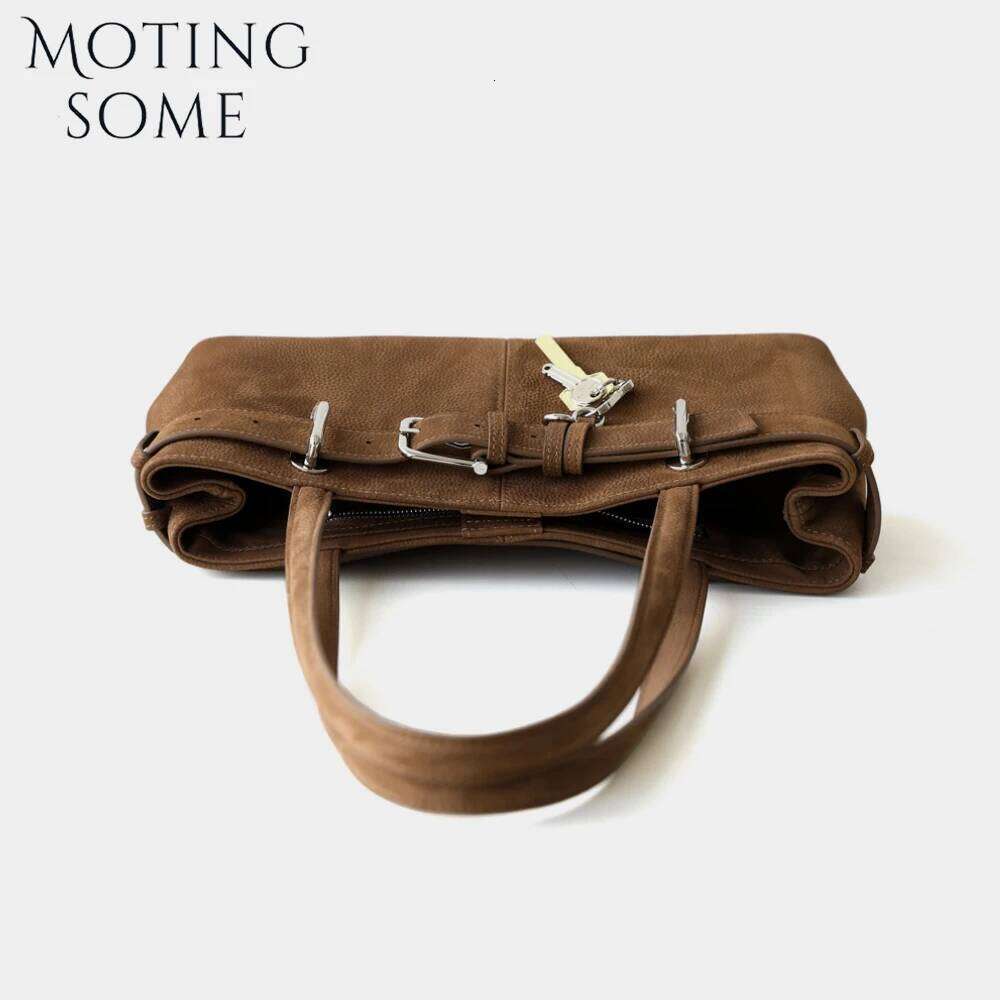 Motingsome New Women Matte Genuine Leather Boston Bags Fashion Lady Natural Skin Shoulder Handbag Designer 250514