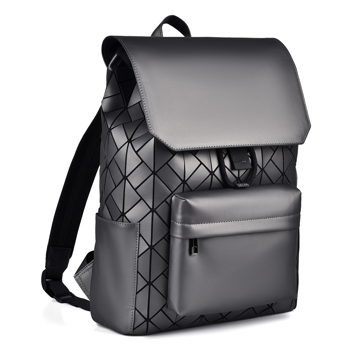 Free Shipping Outdoors Textured Backpack For Men Designer Bag Quilted Laser Reflective Student School Bag Large Capacity Commuter Laptop Backpack Whol