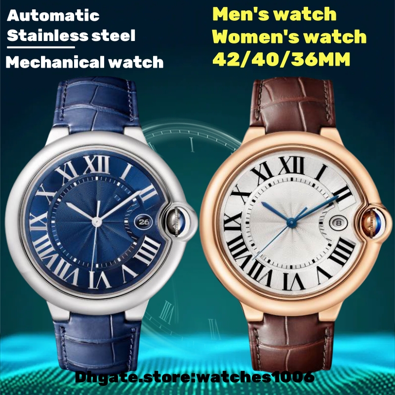 Luxury watch Mens watch High quality watch Automatic Mechanical Watch Designer Watch 42MM 40MM 36MM Women's watch Luminous waterproof Stainless steel Fashion watch