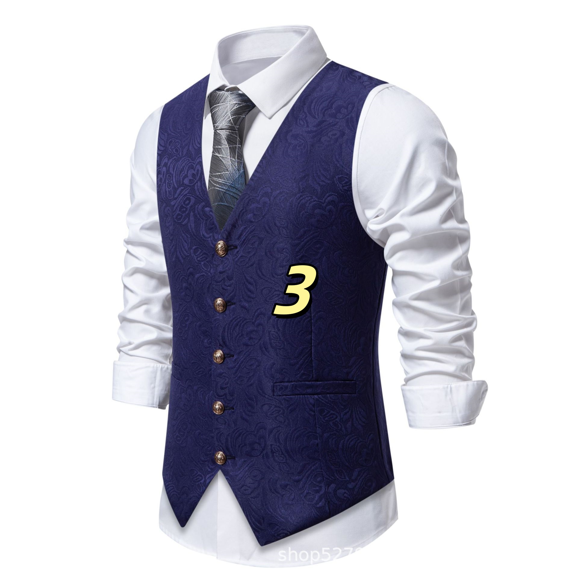 k1303 Slim Fit Business Casual Suit Jacket with Multi-Pockets - Large Size Available