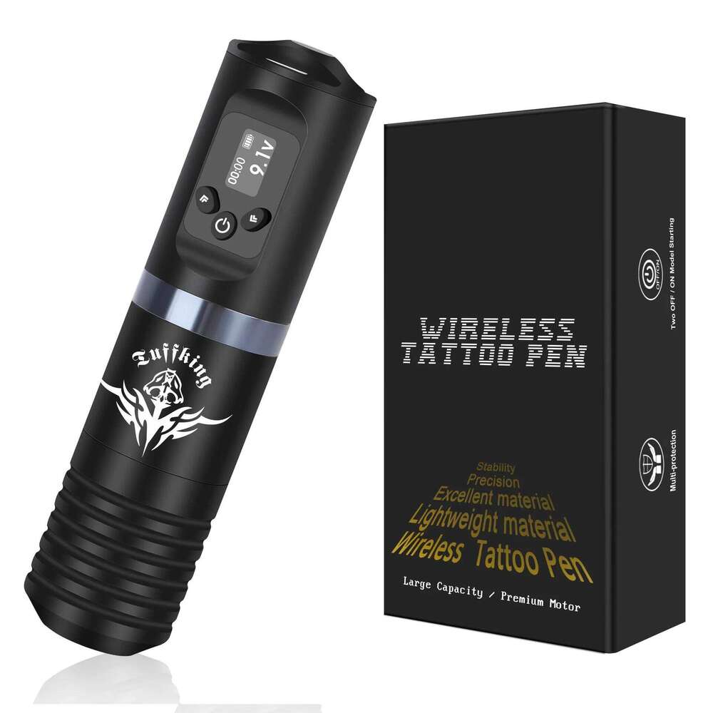 Cross Border Tuffking Wireless Battery Pen Set, Cutting Line And Fogging Hine, Complete Set Of Tattoo Consumables