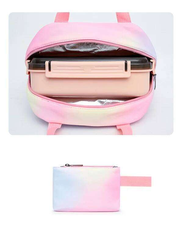 3pcs Moana Colorful Backpack with Lunch Bag Rucksack Casual School Bags for Boys Girls Women Student Teenagers Sets