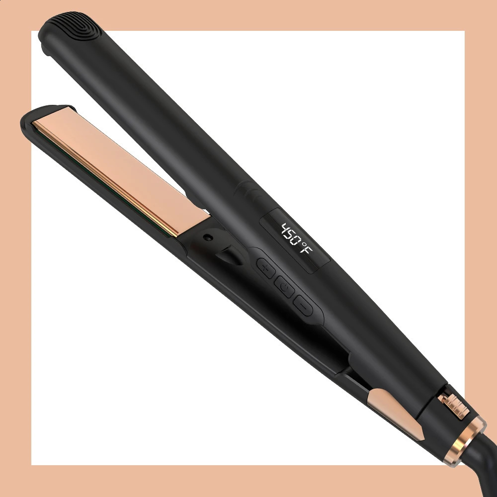 LISAPRO Original Ceramic Hair Straightening Flat Iron 1 Plates |Black Professional Salon Model Hair Straightener Curler 250529