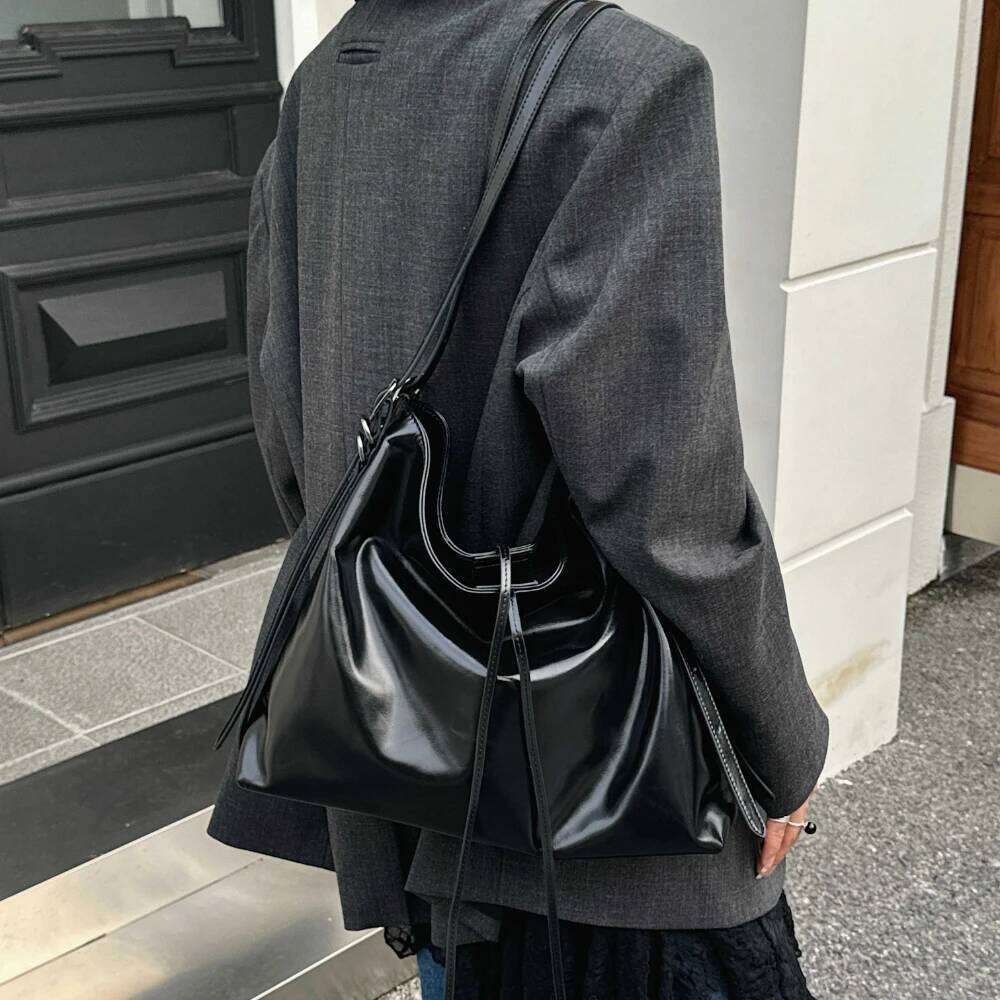 Moingsome Frist Layer Cowhide Women Handbag Soft Leather Hobos Bag Crossbody Shoulder Messenger Satchel 2025 250514