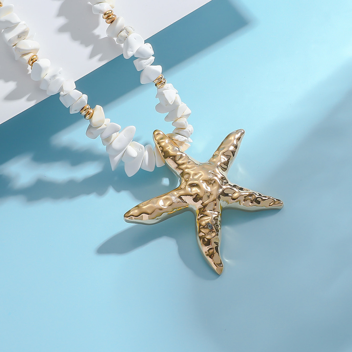 Shell necklaces, fashionable and personalized bead decorations, beach imitation pearls, starfish shells