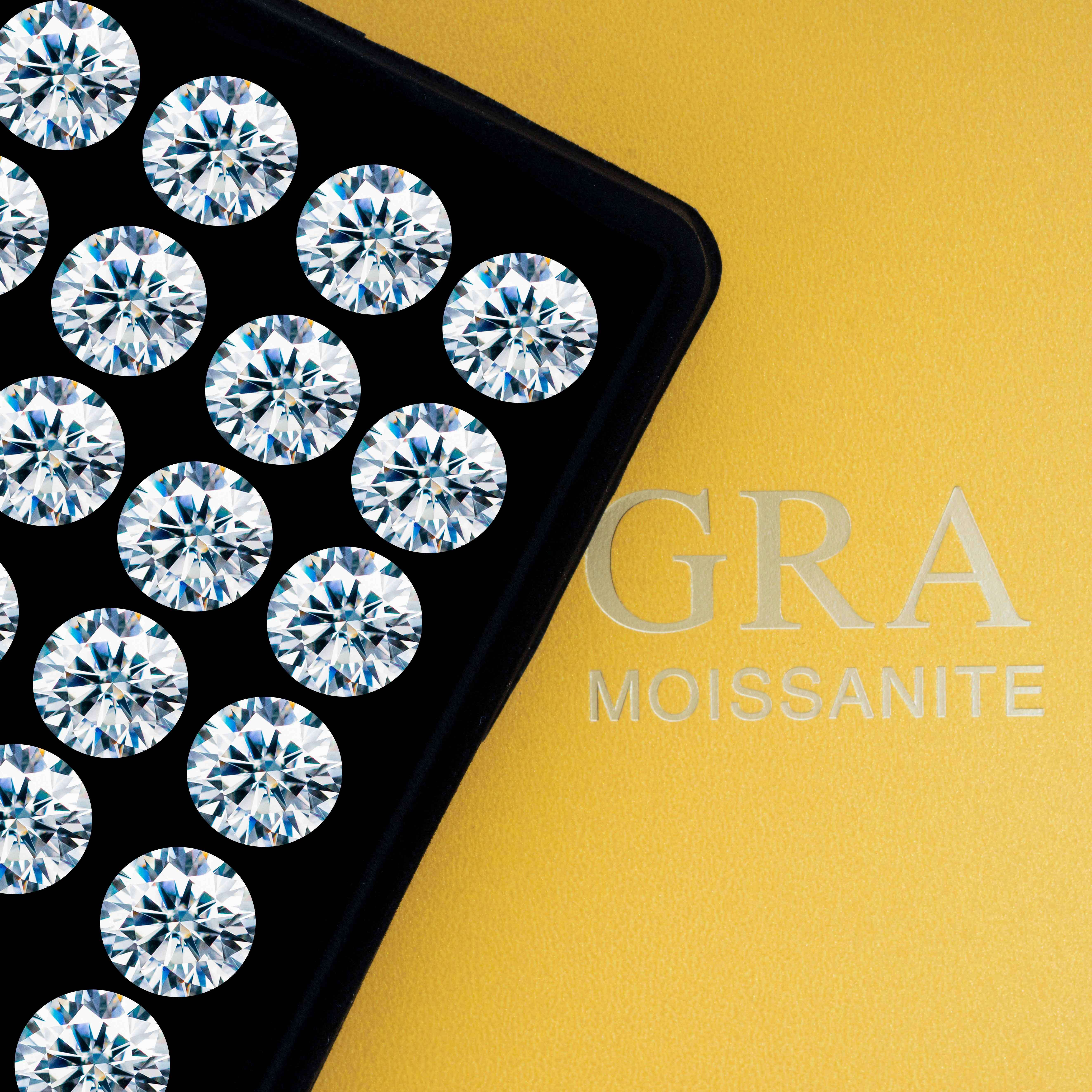 Qianjian Jewelry Wholesale VVS Moissanite Loose Stone Set for GRA Ring Earring Jewelry Making Similar to Diamonds Mossanite