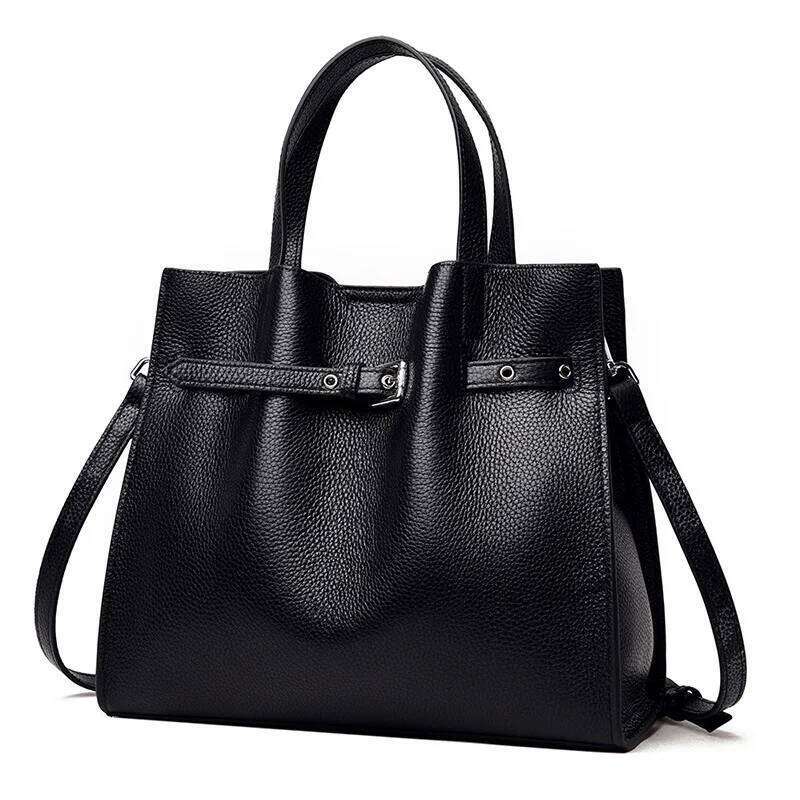 Genuine Handbag 2025 New Soft Leather High-End Feeling Top Layer Cowhide Large Capacity Commuting Shoulder Crossbody Bag