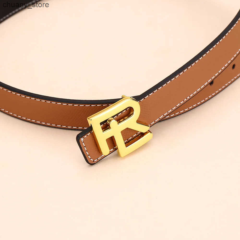 Womens Fashion Use Reversible Leather Belt High Quality Gold Buckle is best matched with womens denim belt dress. z250602