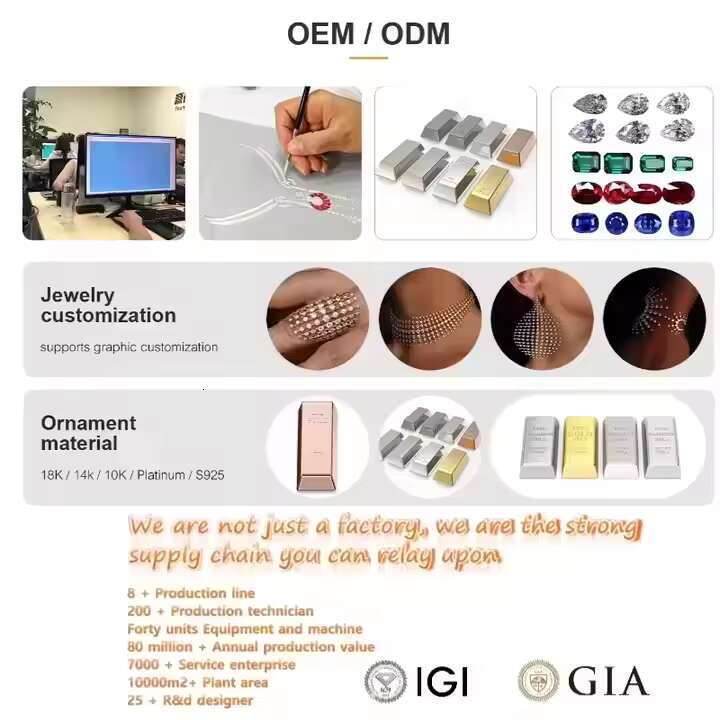 Hot Sale Jewelry Diamond Ring Custom 925 Silver Moissanite Diamond Engagement Ring for Woman