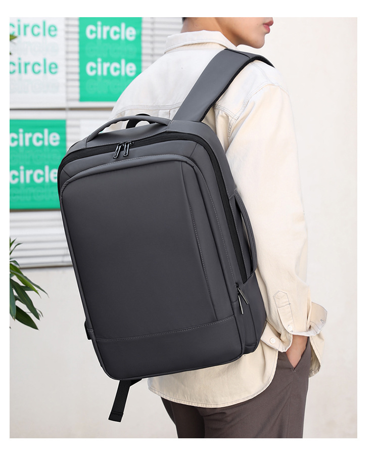 Free Shipping Business Men's Backpack Double Outdoors Shoulder Expandable Fashionable Designer Bag Double Shoulder Backpack Men's Commuter L