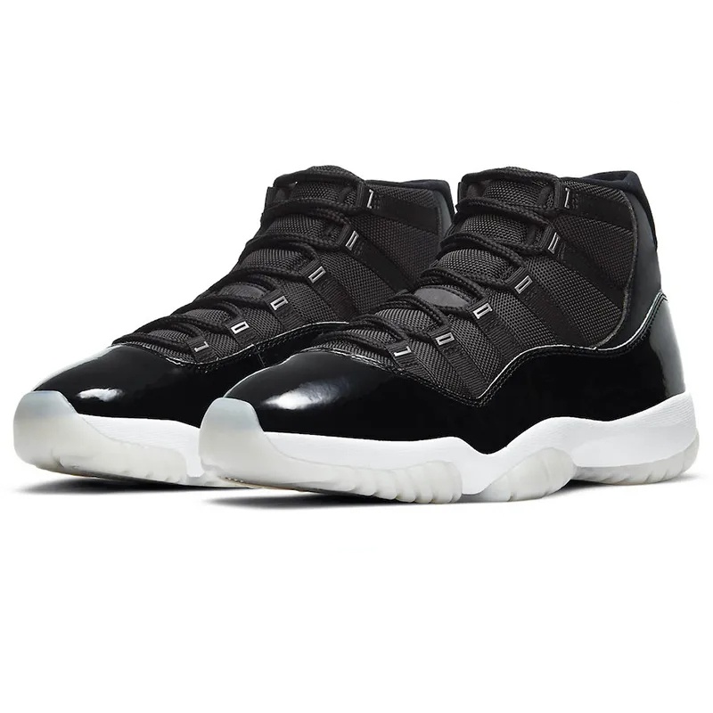 With Box 11 11s Mens Basketball Shoes 2025 Bred Cherry Cool Grey UNC Space Jam Blue Pink Igloo Men Women Trainers Outdoor Sports Sneakers size 5513wx1