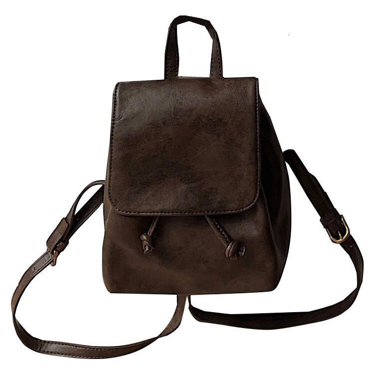 designer 2025 Spring Summer New Fashion Versatile Backpack for Women Xiaohongshu Popular Compact Retro Brown Ladies Backpack