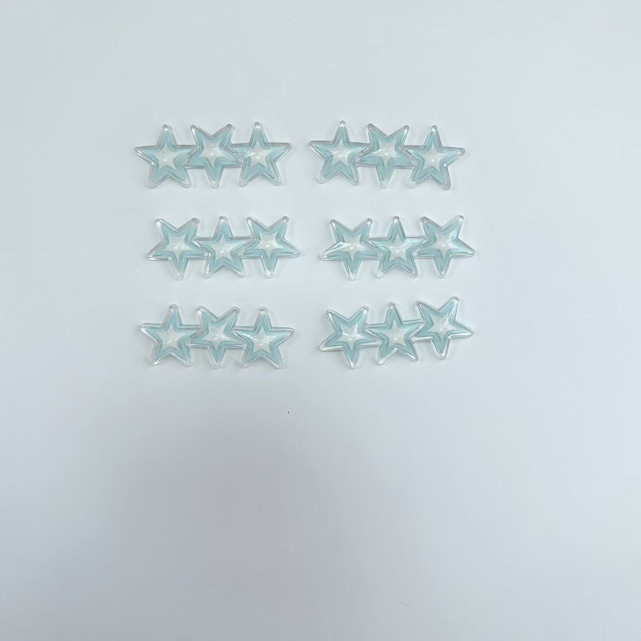 Cute star pentagram cell phone case headset charger protective cover resin accessories