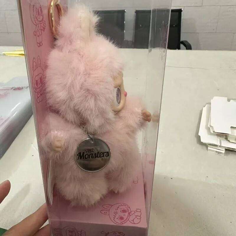 High Quality Zimomo Little Leader Change Baby Butterfly Pink Limited Edition Plush Vinyl Labubu Doll Pendant Gift Replica designer bag