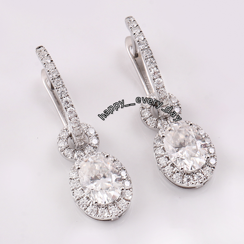 Wholesale High Quality Earrings Moissanite Diamond 18K 14K 10K Gold Earrings for Women Custom Drop Earrings Men